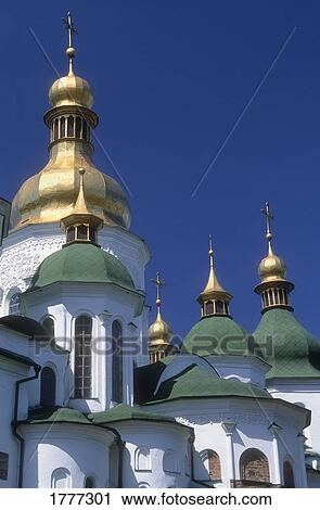 Gilded domes, spires and roofs, Saint Sophia Cathedral Kiev Ukraine View Large Photo Image Stock Image - Gilded domes, spires and roofs, Saint Sophia Cathedral Kiev Ukraine. Fotosearch