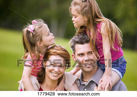 Stock Photo - Girls make silly faces. Fotosearch