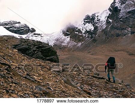Hiker climbing White Goat Wilderness Area View Large Photo Image Stock Photo - Hiker climbing White Goat Wilderness Area. Fotosearch