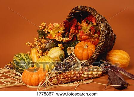 Stock Photo - Horn of plenty. Fotosearch