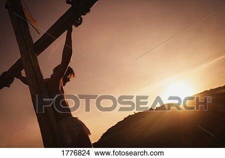 Picture - Jesus on cross. Fotosearch