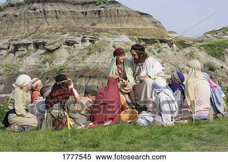 Jesus with children View Large Photo Image Stock Photography - Jesus with children. Fotosearch