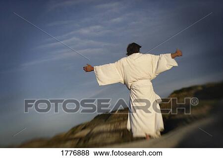 Stock Photo - Man with outstretched arms. Fotosearch