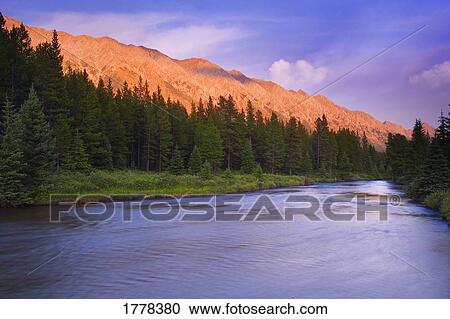 Mountain Sunset on the Elk River View Large Photo Image Stock Image - Mountain Sunset on the Elk River. Fotosearch