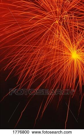 Neon orange Fireworks View Large Photo Image Stock Image - Neon orange Fireworks. Fotosearch