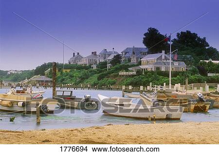 New England Harbour View Large Photo Image Picture - New England Harbour. Fotosearch