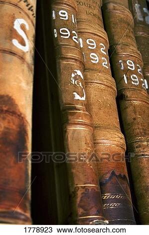 Stock Image - Old books. Fotosearch