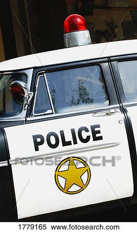 Stock Photography - Older police car. Fotosearch