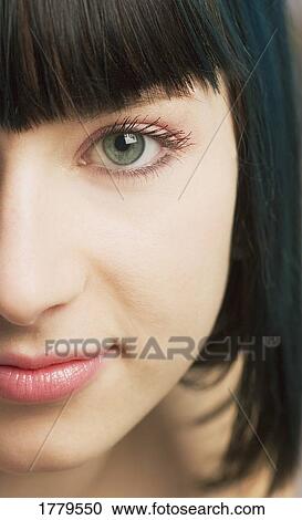 Stock Image - Portrait of woman. Fotosearch