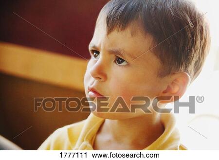 Puzzled little boy View Large Photo Image Stock Image - Puzzled little boy. Fotosearch