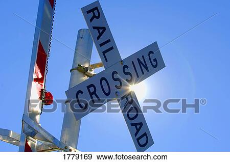 Stock Photo - Railroad crossing. Fotosearch