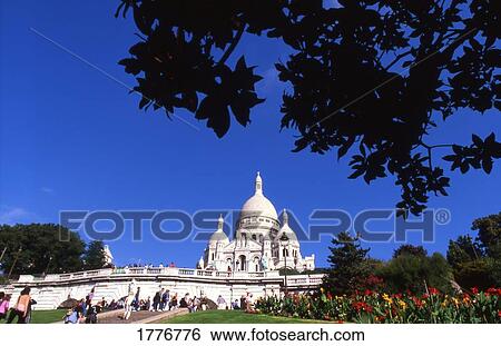 Sacre Coeur Church View Large Photo Image Stock Photograph - Sacre Coeur Church. Fotosearch