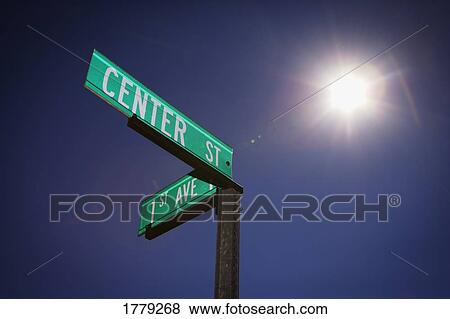 Stock Photo - Street signs. Fotosearch