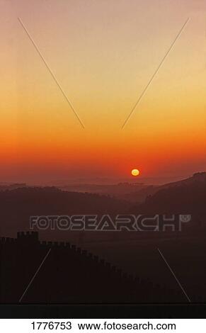 Sunset over the horizon View Large Photo Image Stock Image - Sunset over the horizon. Fotosearch