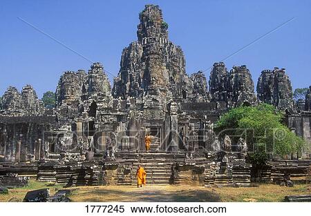 The Bayon, Angkor Thom, Cambodia View Large Photo Image Stock Photography - The Bayon, Angkor Thom, Cambodia. Fotosearch