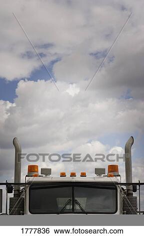 Stock Photograph - The front of a truck. Fotosearch