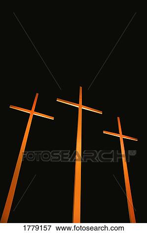 Stock Photo - Three crosses. Fotosearch