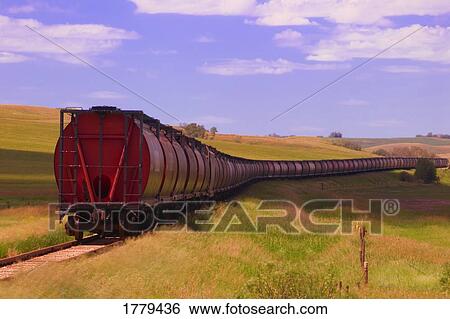 Stock Photograph - Train tanker cars. Fotosearch