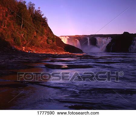 Waterfall and river View Large Photo Image Stock Image - Waterfall and river. Fotosearch