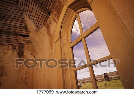 Wooden arched window View Large Photo Image Stock Photo - Wooden arched window. Fotosearch