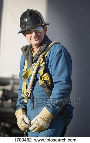 Stock Image - A blue collar worker. Fotosearch