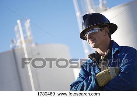 Stock Photo - A blue collar worker. Fotosearch