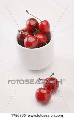 Stock Photography - A bowl of cherries. Fotosearch