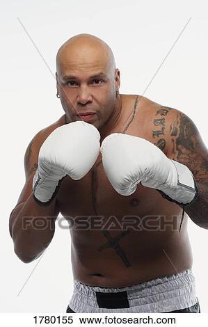 Stock Photography - A boxer. Fotosearch