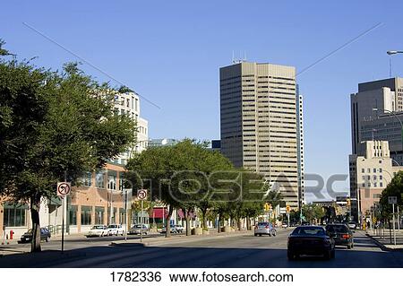 Stock Photograph - A busy city street. Fotosearch