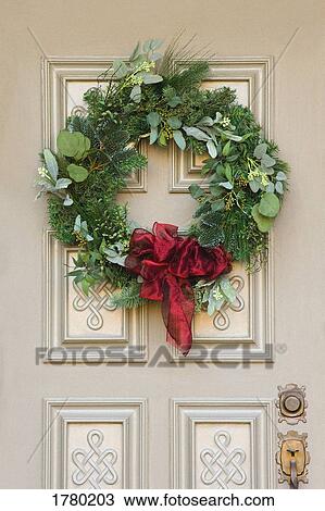 A Christmas wreath View Large Photo Image Stock Image - A Christmas wreath. Fotosearch