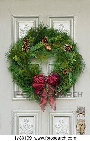 A Christmas wreath View Large Photo Image Stock Photo - A Christmas wreath. Fotosearch