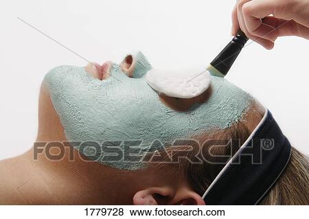A facial masque at a spa View Large Photo Image Stock Photo - A facial masque at a spa. Fotosearch