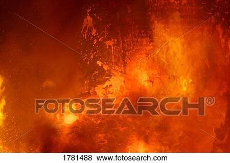 Stock Photo - A red hot background. Fotosearch