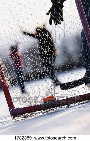 A shinny hockey game View Large Photo Image Stock Photo - A shinny hockey game. Fotosearch