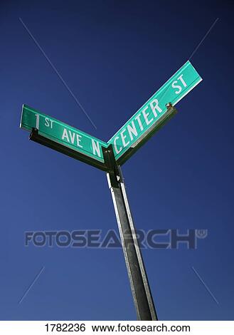 Stock Photograph - A street sign. Fotosearch