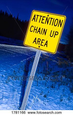 Stock Photograph - A warning sign. Fotosearch