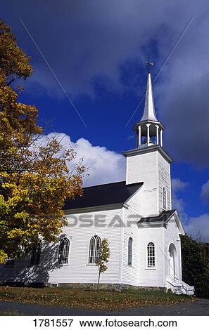 A white country church View Large Photo Image Stock Photo - A white country church. Fotosearch