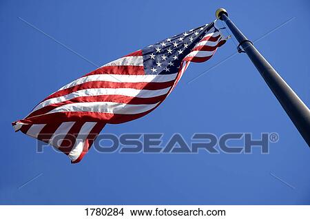 Picture - American flag. Fotosearch