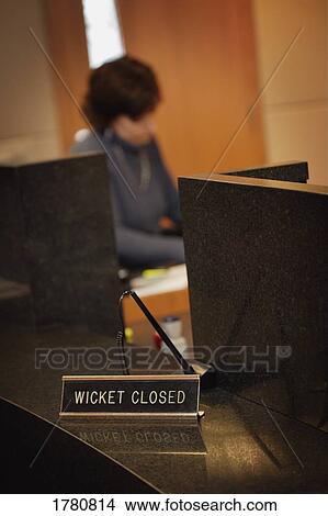 Picture - Bank wicket. Fotosearch