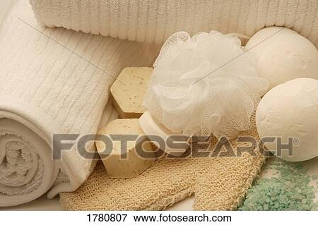Stock Photo - Bath products. Fotosearch