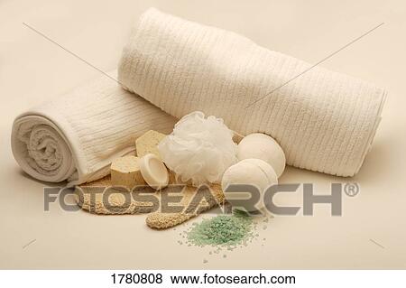 Stock Photo - Bath products. Fotosearch