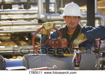 Stock Image - Blue collar worker. Fotosearch