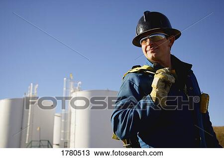 Stock Image - Blue collar worker. Fotosearch