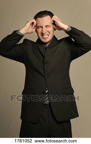 Stock Image - Businessman with frustration. Fotosearch
