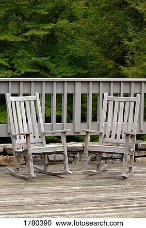 Chairs on a deck View Large Photo Image Stock Image - Chairs on a deck. Fotosearch