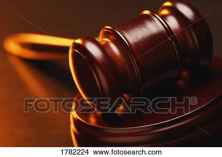 Picture - Closeup of a gavel. Fotosearch