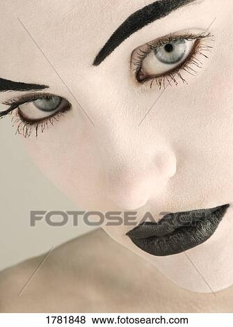 Stock Photo - Closeup of a woman's face. Fotosearch
