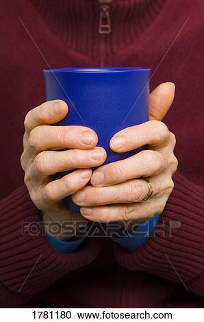 Stock Image - Closeup of hot drink. Fotosearch