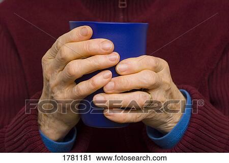 Stock Image - Closeup of hot drink. Fotosearch