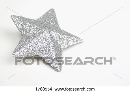 Picture - Closeup of silver star. Fotosearch